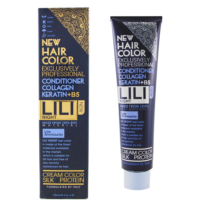 رنگ مو لی لی نایت مدل B5 شماره 6.36 حجم 120 میلی لیتر رنگ بلوند تنباکویی تیره