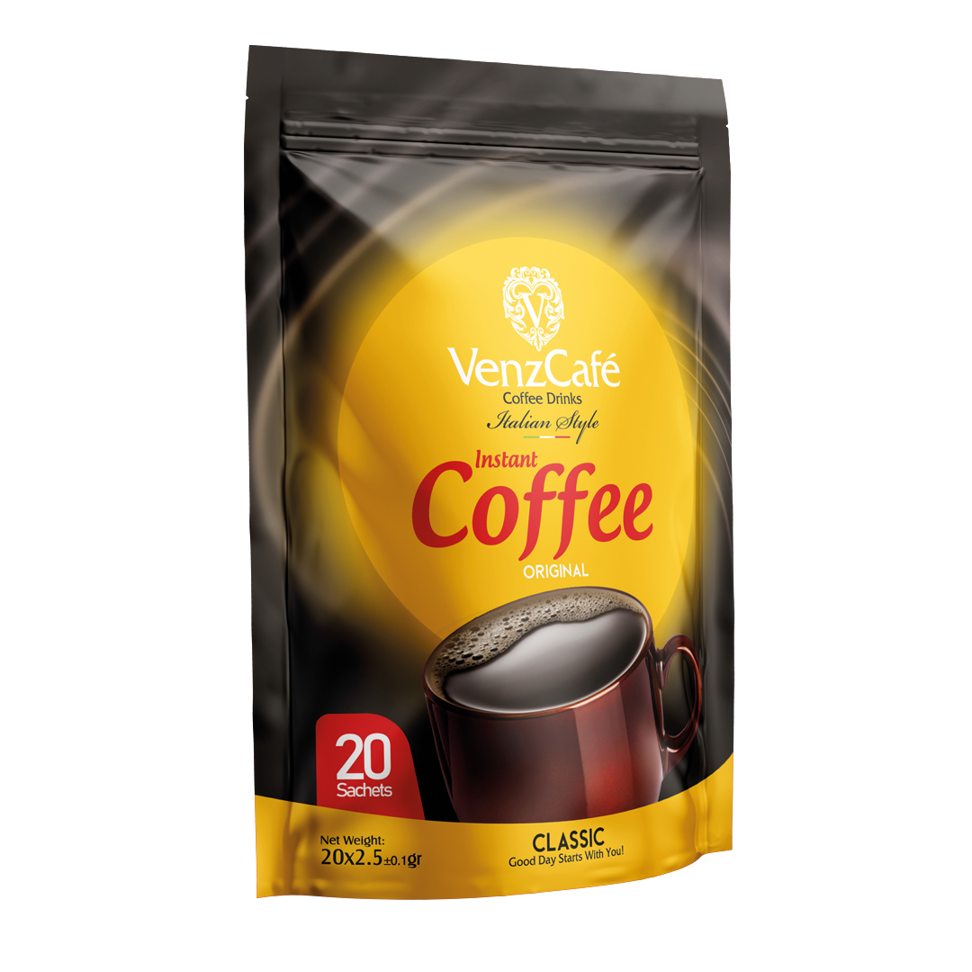 پودر قهوه فوری ونز کافه - 74 گرم  بسته  20 عددی