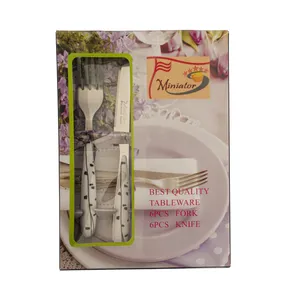 ست کارد و چنگال میوه خوری 12 پارچه مینیاتور کد ST-11