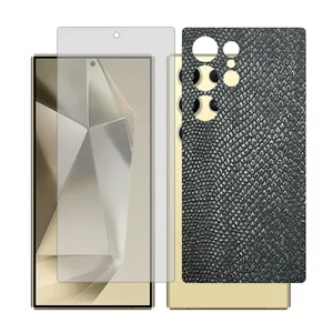 Glass Together model matte screen protector for Samsung S24 Ultra mobile phone with back cover sticker