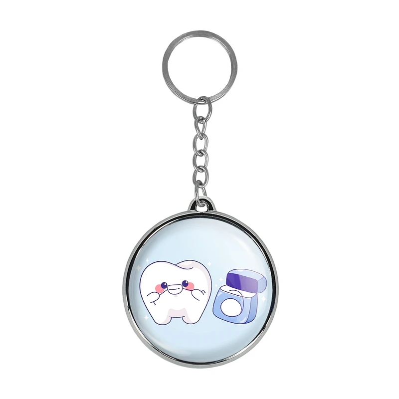 جاکلیدی خندالو طرح دندان و دندان پزشکی کودکانه مدل دوطرفه کد 3673936740