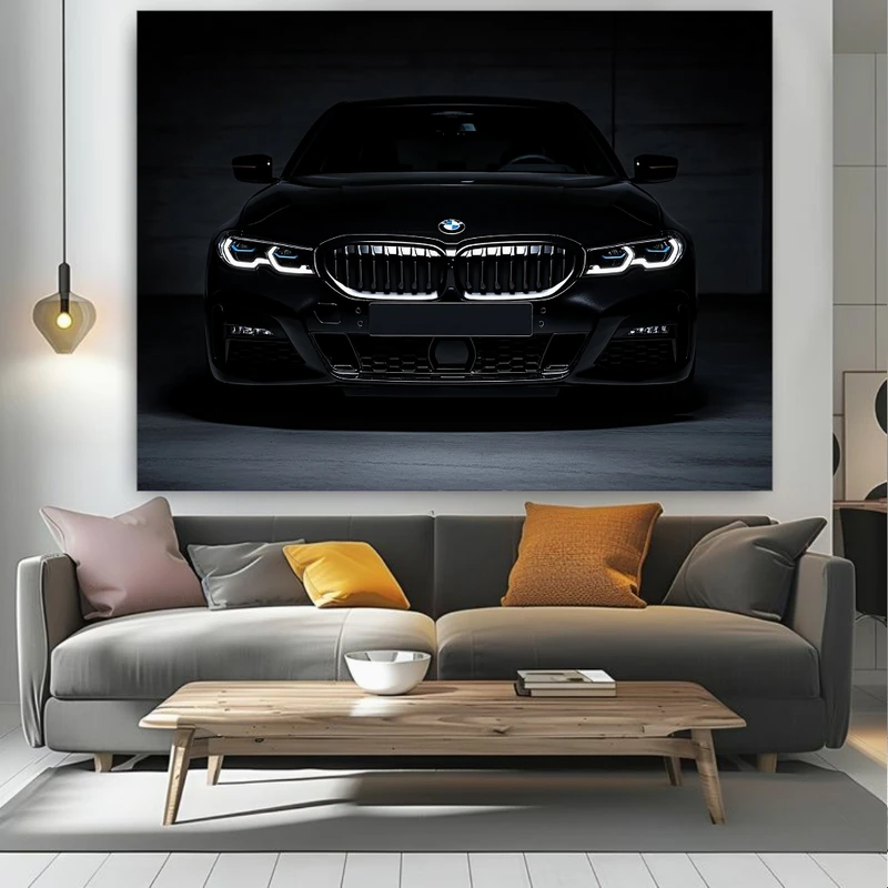 پوستر طرح مخمل خودروی لوکس مدل BMW کد FP106205