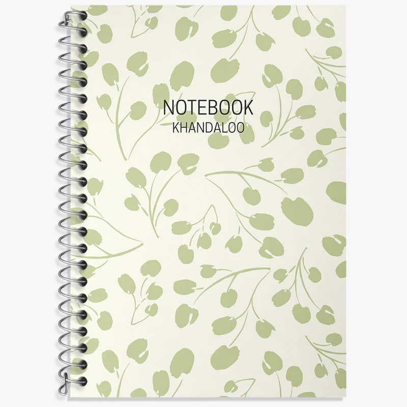 دفتر زبان 50 برگ خندالو مدل سه خط طرح مینیمال کد N606