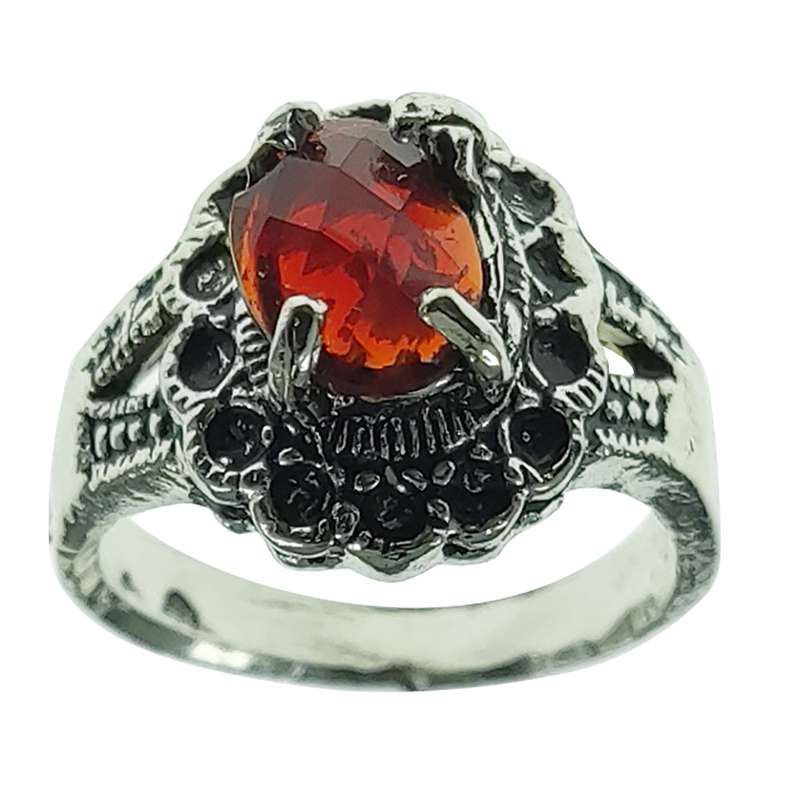 انگشتر دخترانه سلین کالا مدل عقیق طرح گل کد COD-20