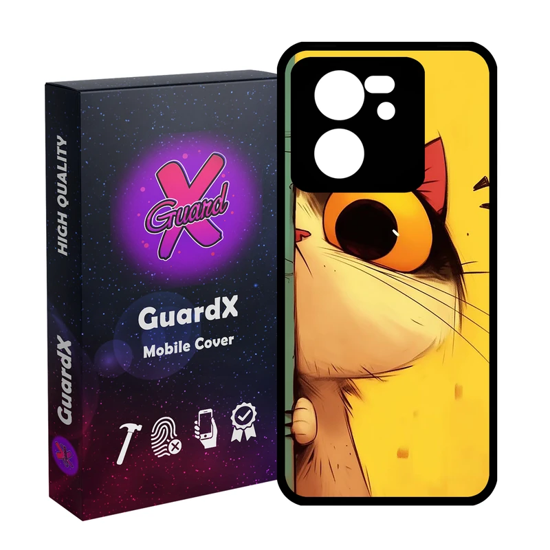 کاور گارد ایکس طرح Cat مدل Glass10781 مناسب برای گوشی موبایل شیائومی 13T/13T Pro/Redmi K60 Ultra