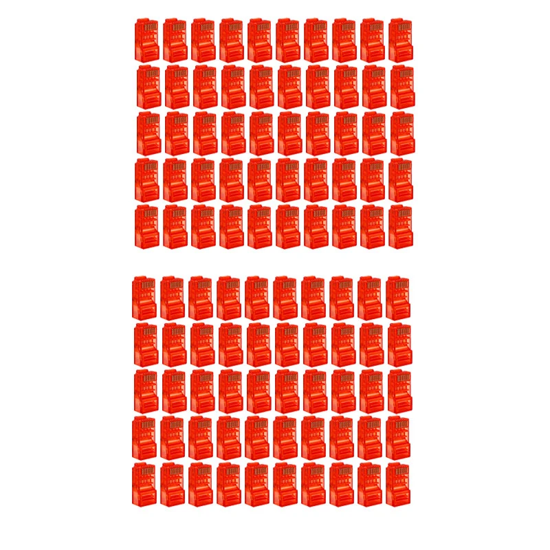 سوکت شبکه Cat6 مدل RJ45 بسته 50 عددی