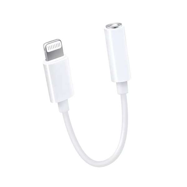 مبدل لایتنینگ به AUX مدل JH-001 طول 0.15 متر