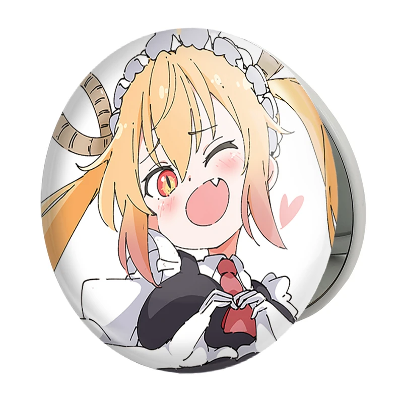 آینه جیبی خندالو طرح توهرو انیمه اژدهای خدمتکار کوبایاشی مدل تاشو کد 36339