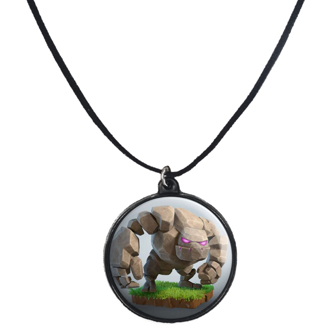 گردنبند پرمانه طرح کلش آف کلنز کد pmb.866 مدل دو طرفه