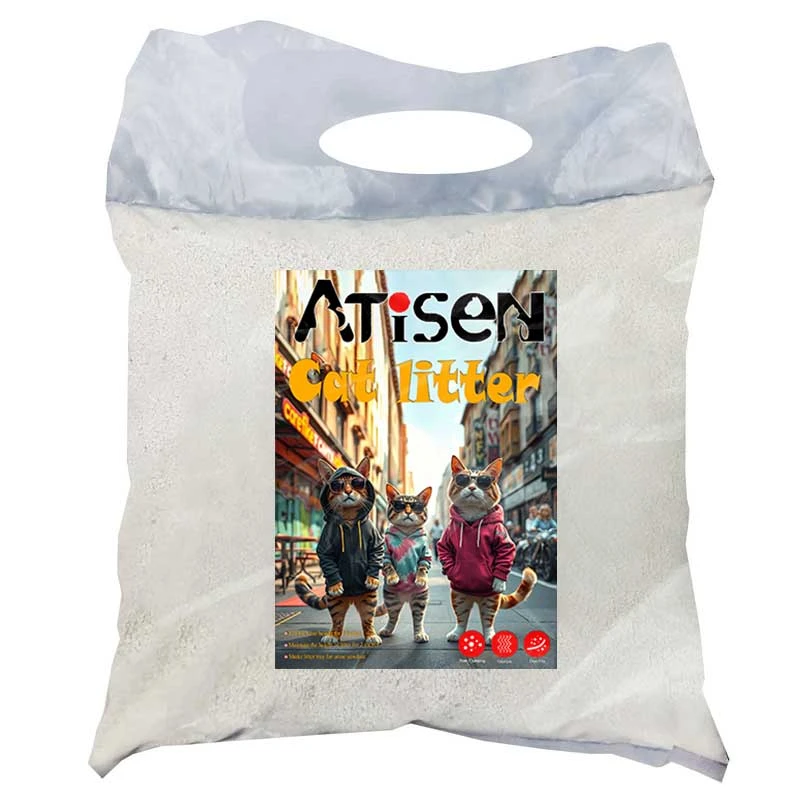 خاک بستر گربه آتیسن مدل گرانول کد R27-10 وزن 10 کیلوگرم