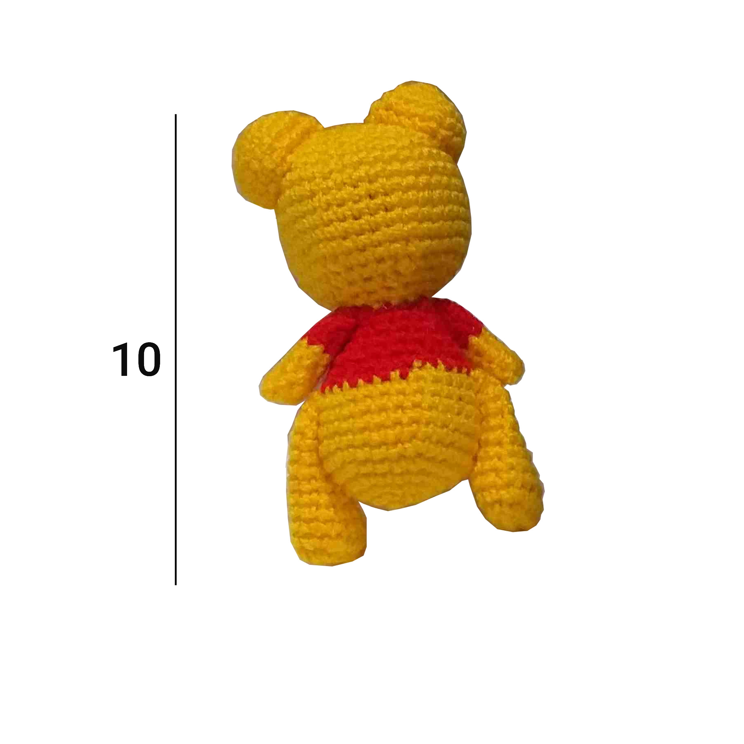 عروسک بافتنی مدل خرس پو