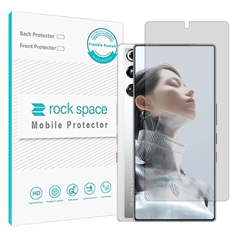 محافظ صفحه نمایش شفاف راک اسپیس مدل هیدروژلی مناسب برای گوشی موبایل زد تی ای nubia RedMagic 11 Pro (China)