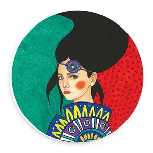  دیوارکوب طرح نقاشی آبستره یک دختر مدل wtb731