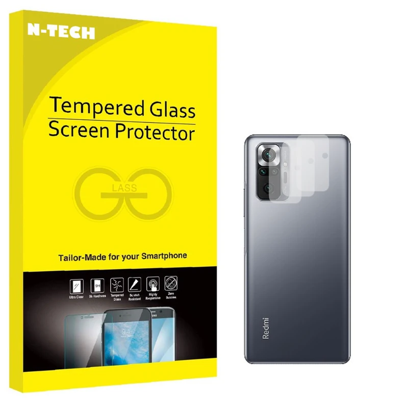  محافظ لنز دوربین انتک مدل LSNK-01 مناسب برای گوشی موبایل شیائومی Redmi Note 10 Pro بسته سه عددی