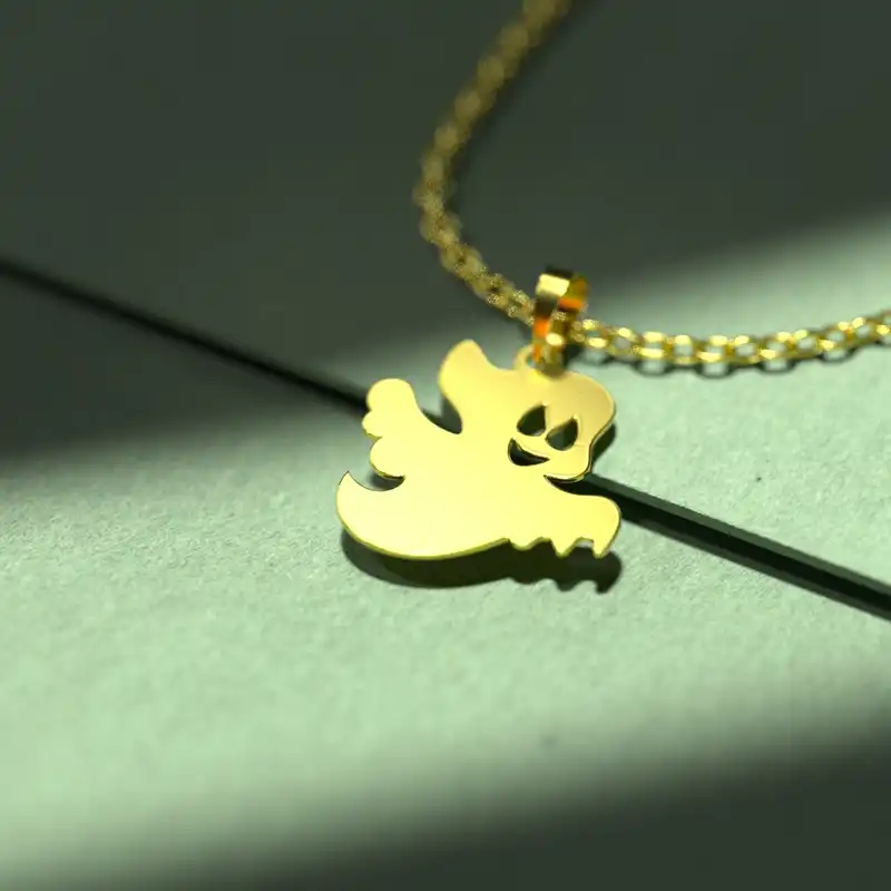 گردنبند طلا 18 عیار زنانه مدوپد مدل هالووین کد G3-1-1265