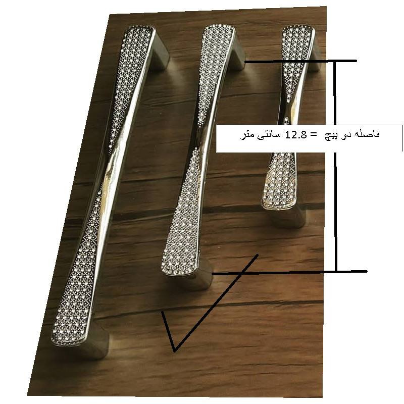 دستگیره کابینت مدل KL128 بسته 3 عددی