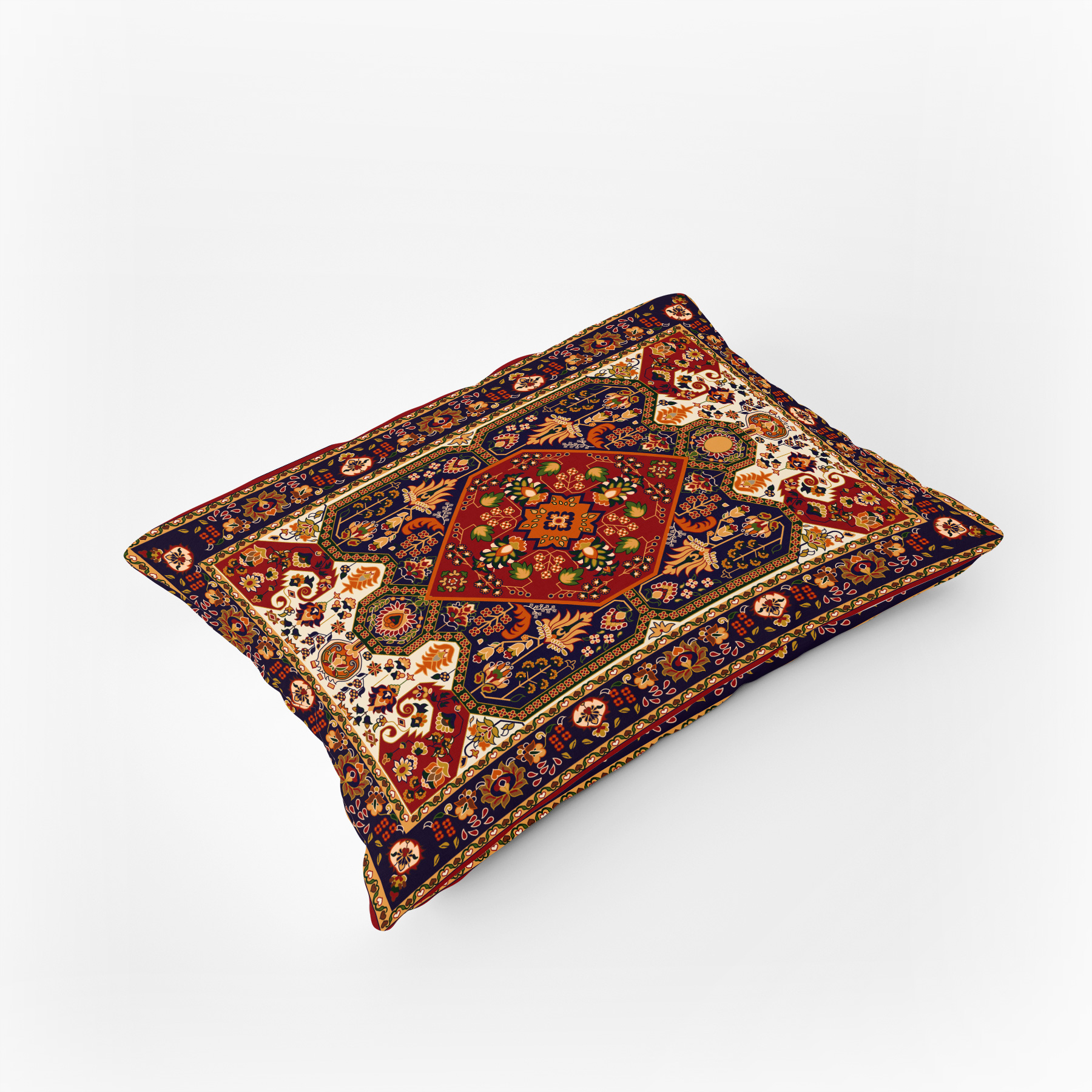 رو بالشی مدل مخمل طرح قالیچه کد 1368