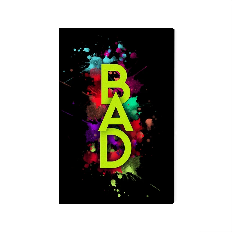 تابلو شاسی مدل فانتزی نوشته بد BAD کد As2048