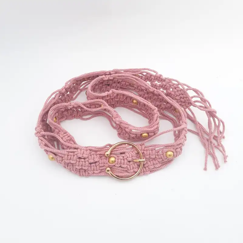 کمربند زنانه مدل مکرومه 920012