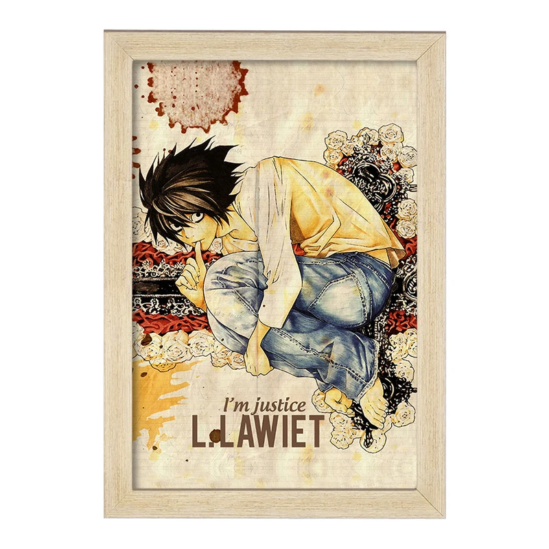 تابلو خندالو مدل ال لاولیت انیمه دفترچه مرگ Death Note  کد 11298