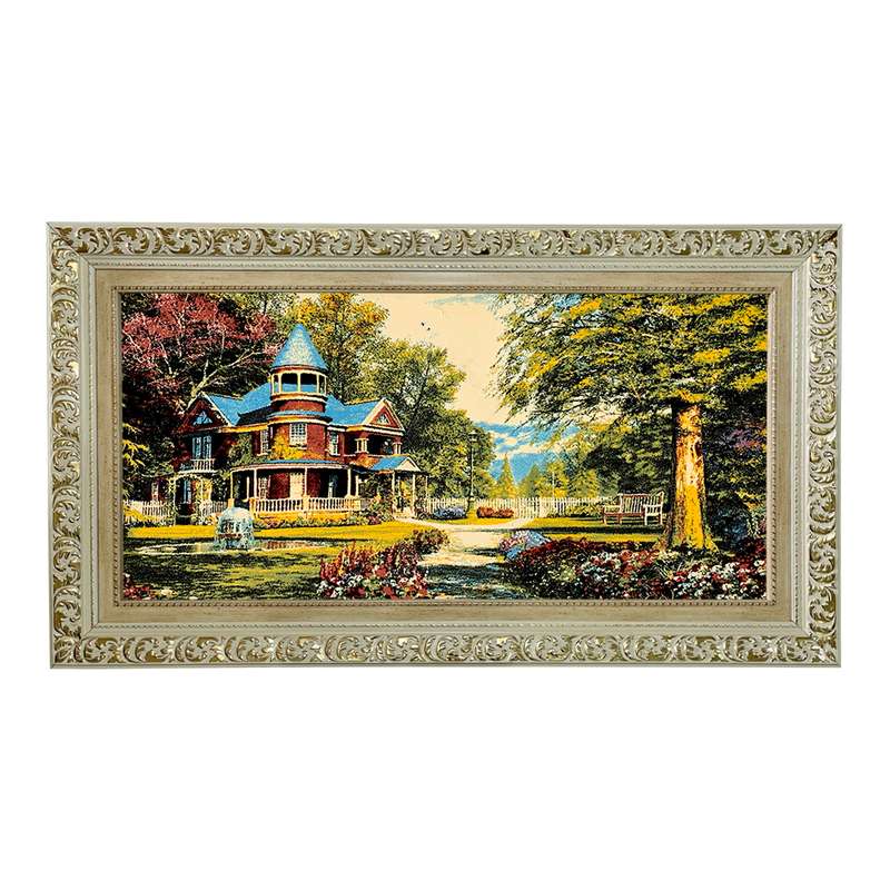 تابلو فرش ماشینی مدل عمارت کد 7653