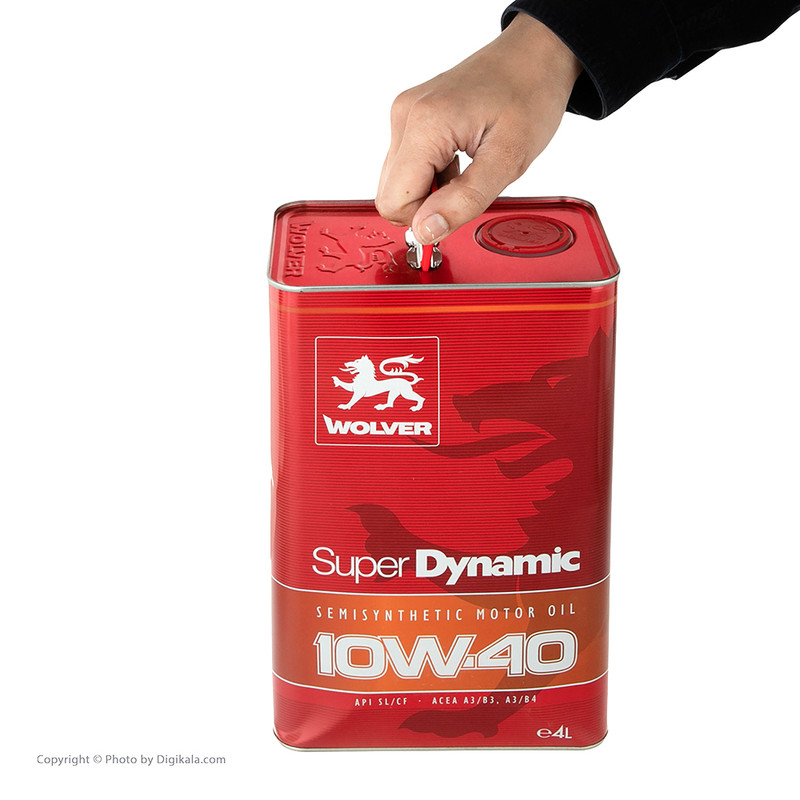 روغن موتور خودرو ولور مدل Super dynamic 10W40 SN حجم 4 لیتر
