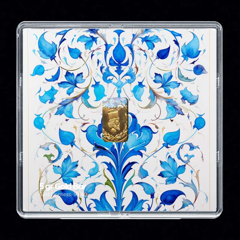 شمش طلا 24 عیار مدوپد مدل اسلیمی کد SH-10083 شمش طلا 24 عیار مدوپد مدل اسلیمی کد SH-10083