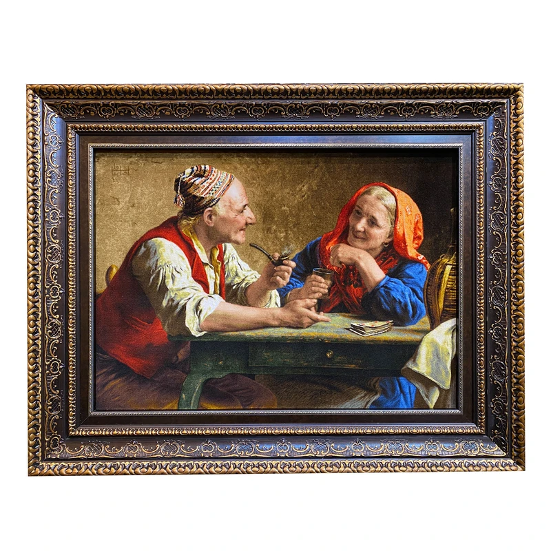  تابلو فرش دستبافت طرح پدربزرگ و مادربزرگ کد۴۱۱۹۹۵۰