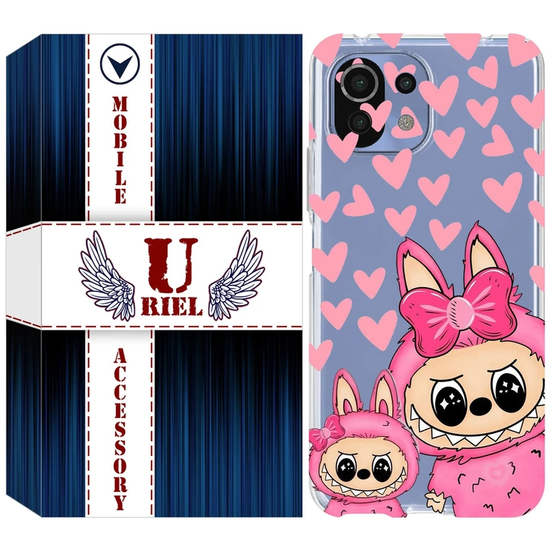 کاور یوریل مدل Clear کد 105 طرح لبوبو مناسب برای گوشی موبایل شیائومی Mi 11 Lite / 11 Lite 5G NE