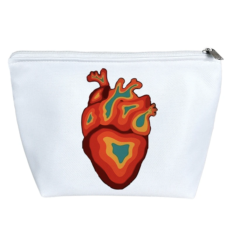 کیف لوازم آرایش دخترانه خندالو مدل قلب کد 10355