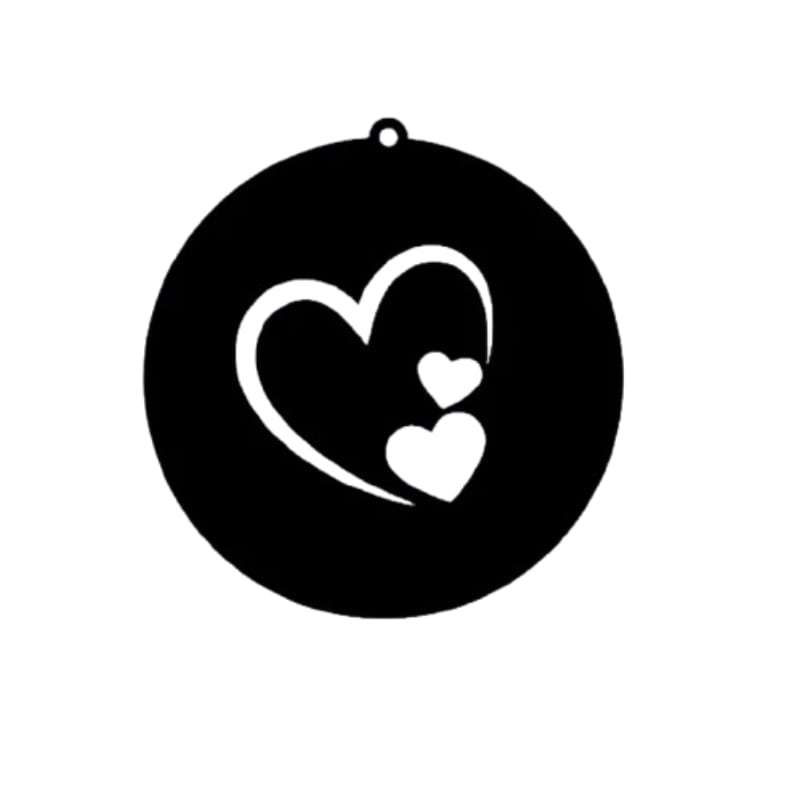 شابلون تزیین قهوه مدل قلب شابلون تزیین قهوه مدل قلب