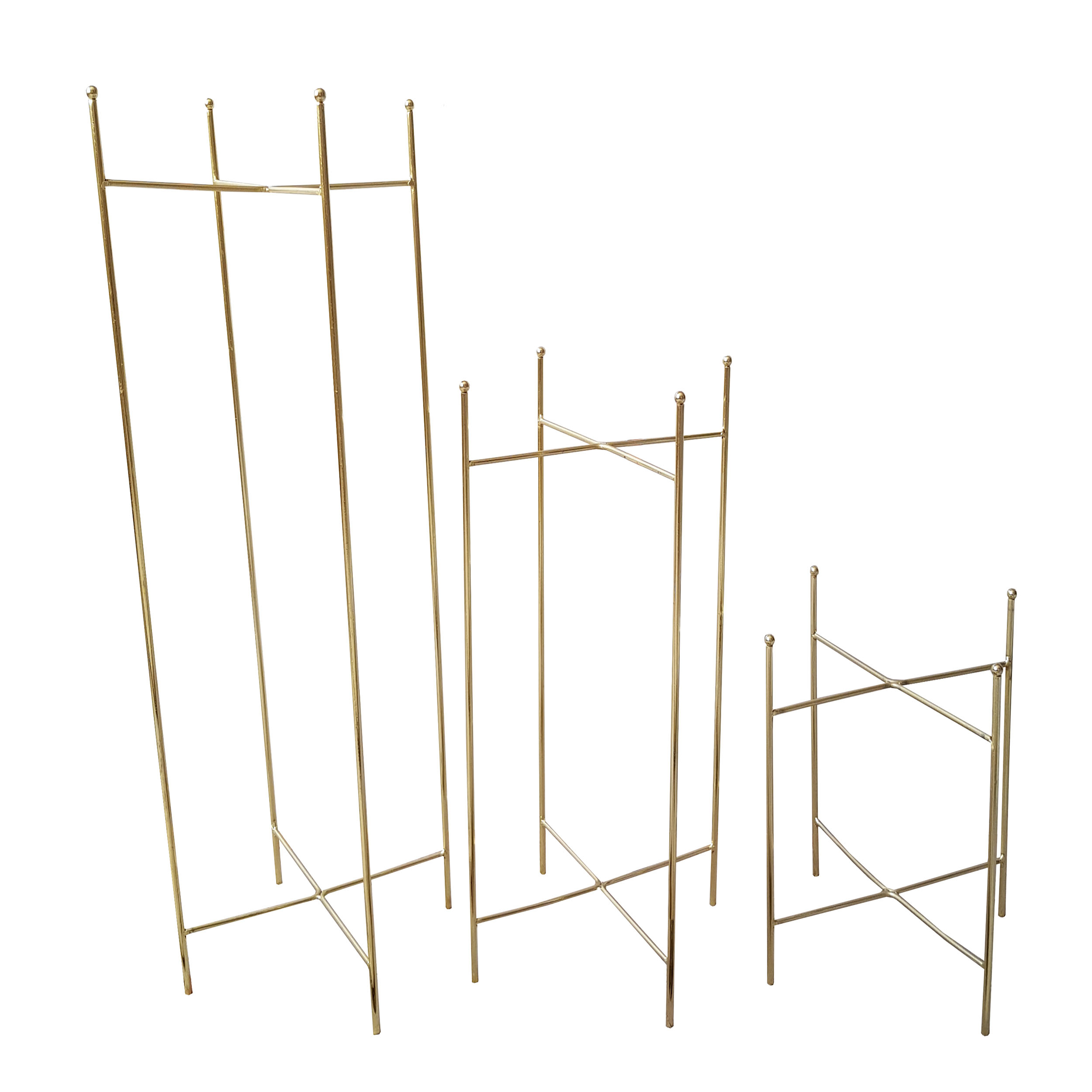 استند گلدان مدل فلزی مجموعه 3 عددی