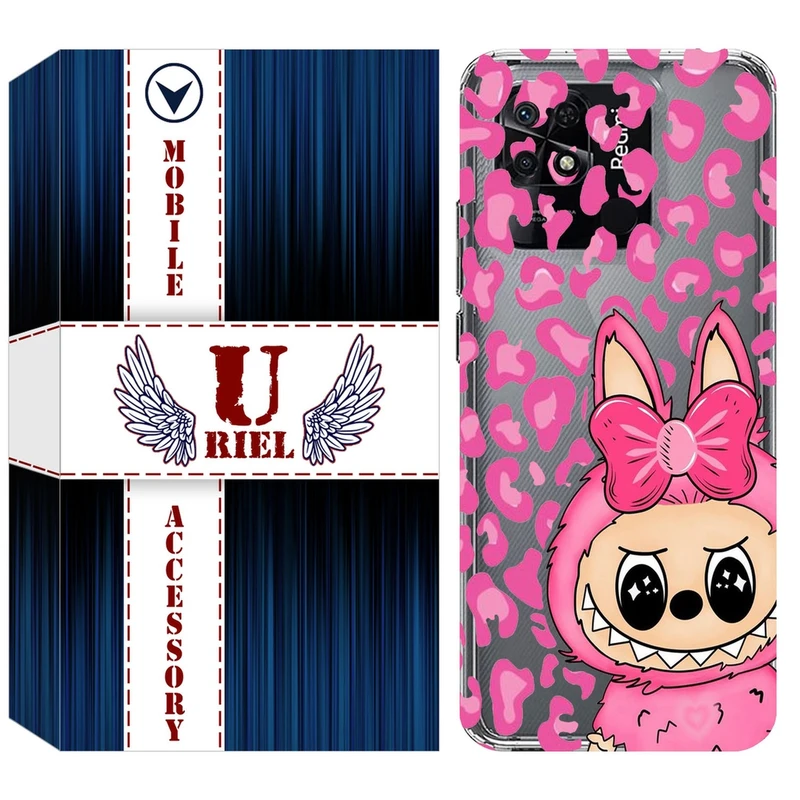 کاور یوریل مدل Clear کد 107 طرح لبوبو Labubu مناسب برای گوشی موبایل شیائومی Redmi 10C
