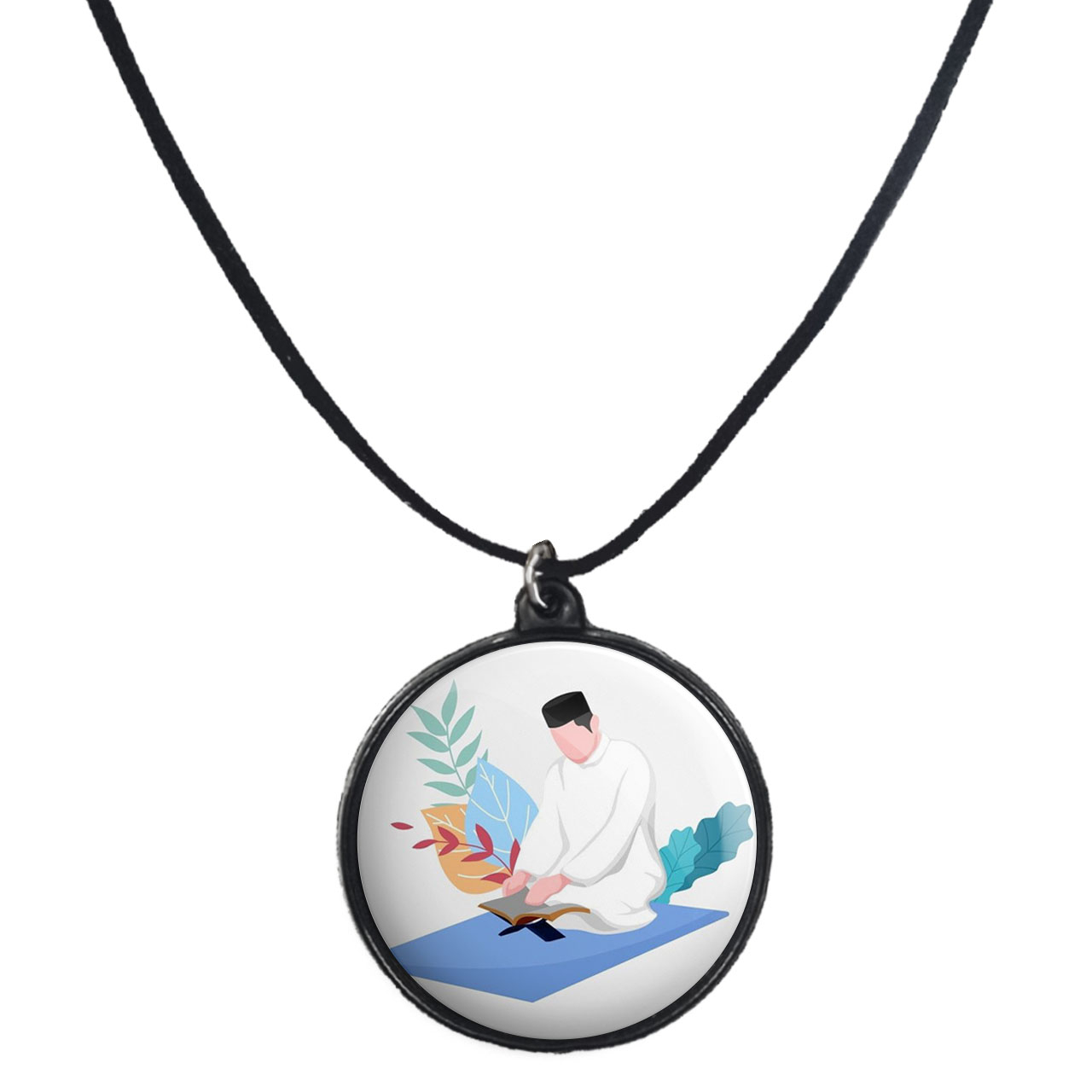 گردنبند پرمانه طرح جشن تکلیف کد pmb.25801 مدل دو طرفه