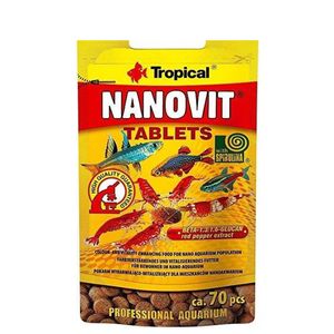نقد و بررسی غذای آبزیان تروپیکال کد 1665843 مدل Nanovit وزن 10 گرم توسط خریداران