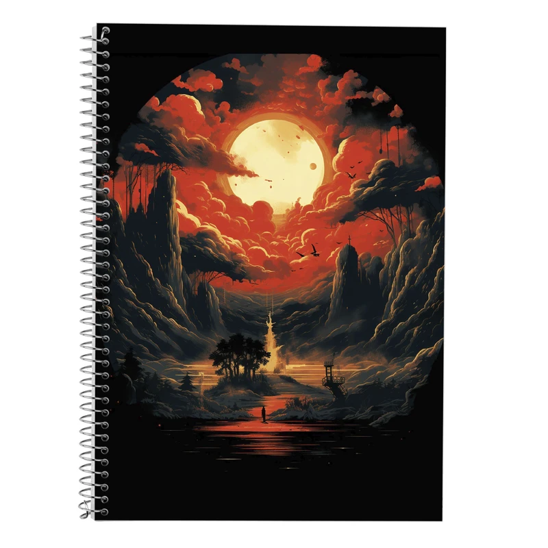 دفتر زبان 50 برگ مدوپد مدل دوخط طرح تایتان Titan کد DF11962