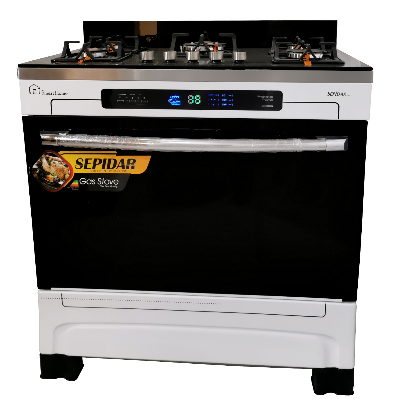 اجاق گاز 5 شعله سپیدار مدل VERTON-902