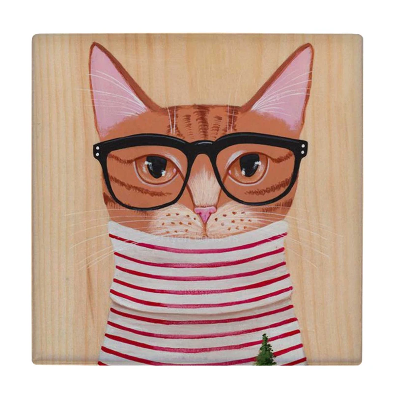 زیر لیوانی طرح گربه کد    3251213_490