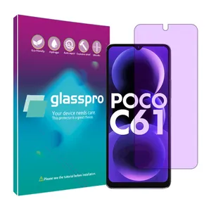 Glass Pro Resistant model anti-violet screen protector suitable for Xiaomi Poco C61 mobile phone