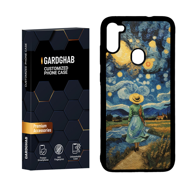 کاور گارد قاب مدل دور ژله ای هنری مناسب برای گوشی موبایل سامسونگ Galaxy A11 / M11