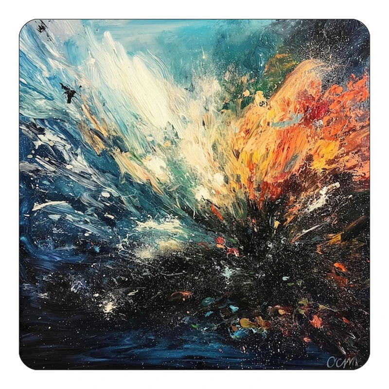 مگنت کاکتی طرح نقاشی رنگ روغن مدل mp73071