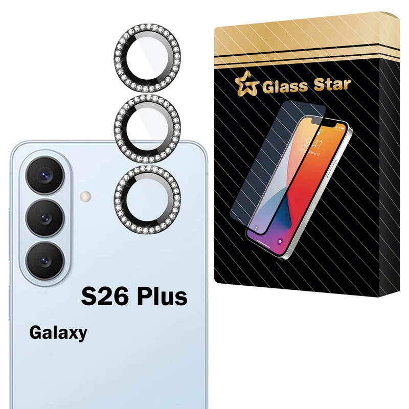 محافظ لنز دوربین شیشه‌ای گلس استار مدل NRIG20 مناسب برای گوشی موبایل سامسونگ Galaxy S26 Plus