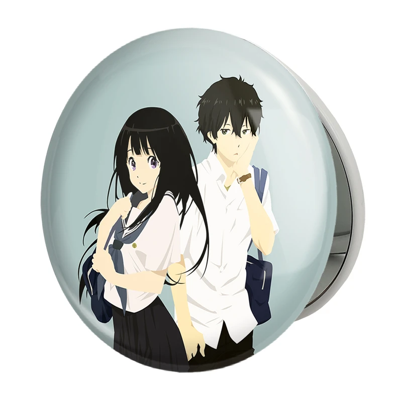 آینه جیبی خندالو طرح اورکی و چیتاندا انیمه هیوکا Hyouka مدل تاشو کد 17059 