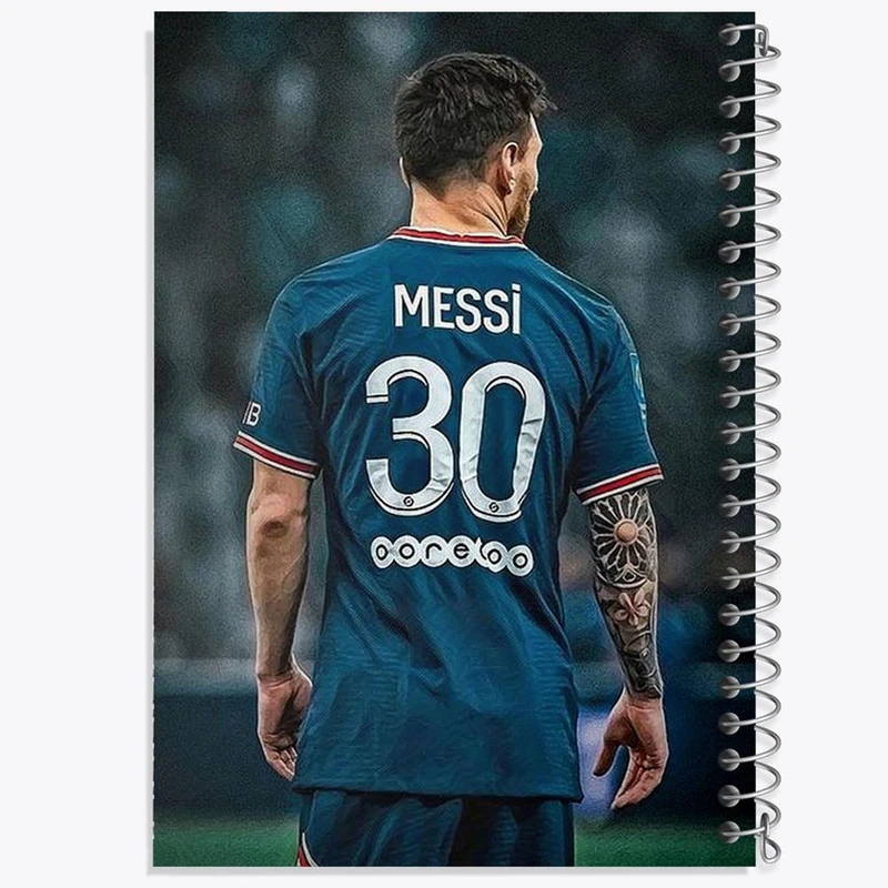 دفتر شطرنجی 50 برگ خندالو طرح لیونل مسی کد 13962