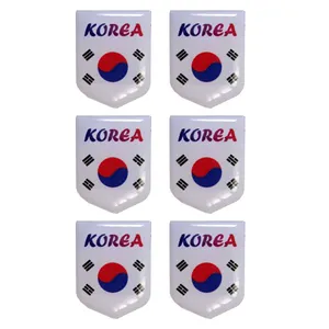 برچسب خودرو طرح کره مجموعه 6 عددی