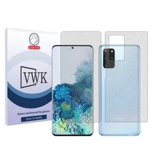 VWK Tough model matte screen protector suitable for Samsung Galaxy S20 Plus mobile phone along with the back protector 