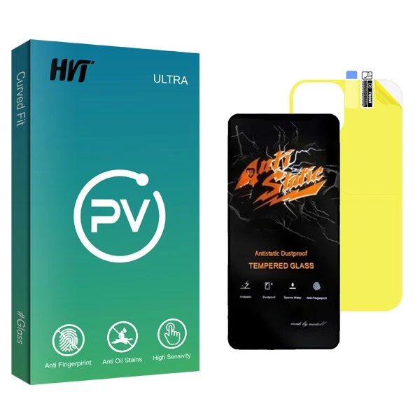 محافظ صفحه نمایش اچ وی تی مدل PV Antistatic مناسب برای گوشی موبایل اپل iPhone 11 Pro Max  به همراه محافظ پشت گوشی