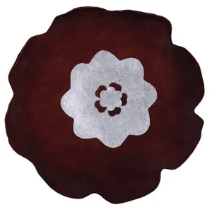 رومیزی طرح گل مدل چرم طبیعی