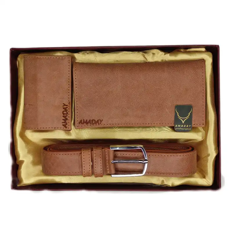 ست هدیه مردانه چرم آمادای مدل هورس