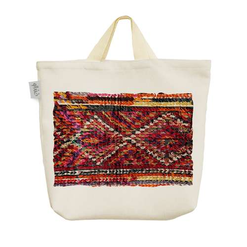 ساک خرید خندالو طرح گلیم کد 81